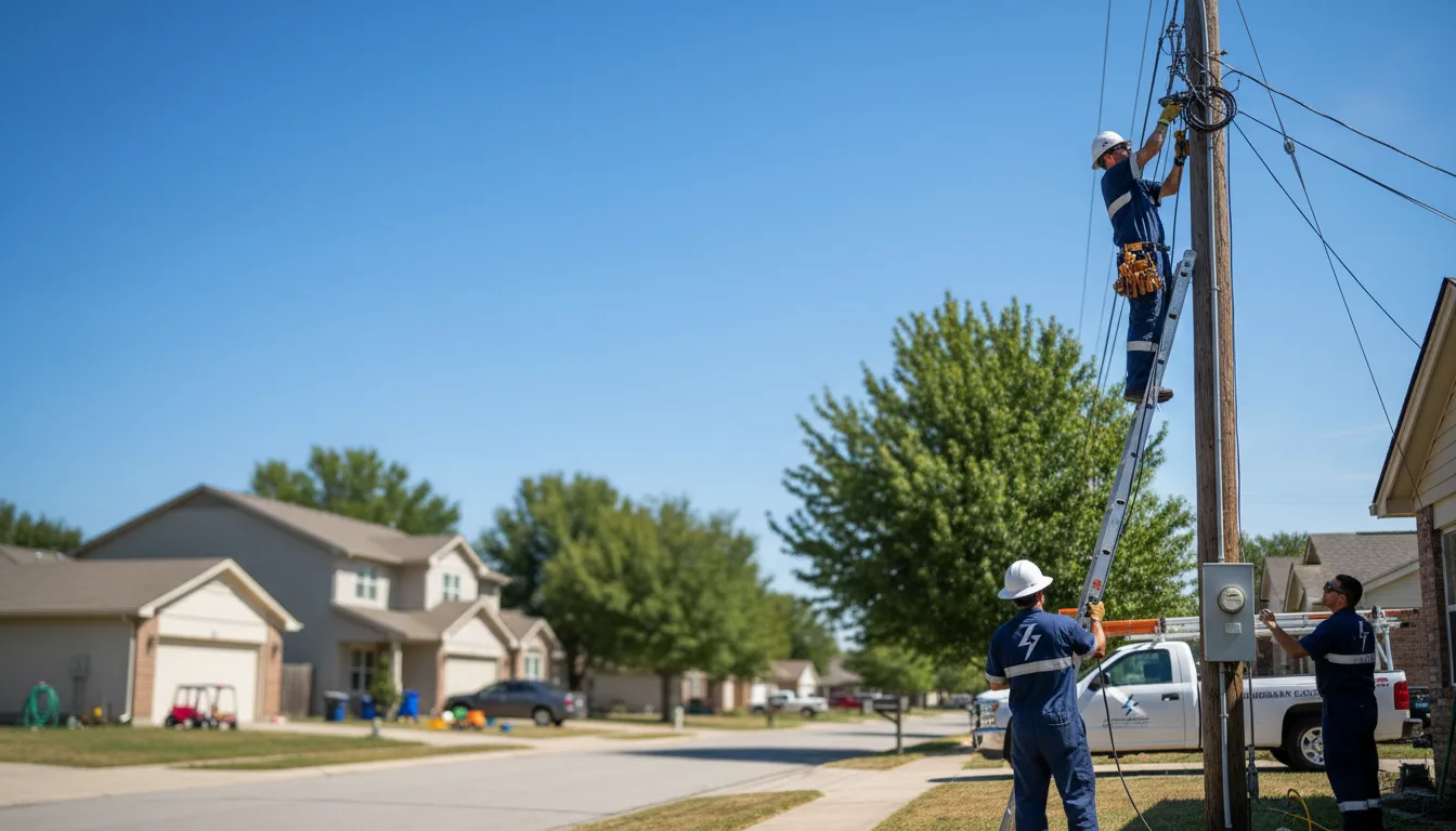Residential electrician providing installation services in Heartwell, NE